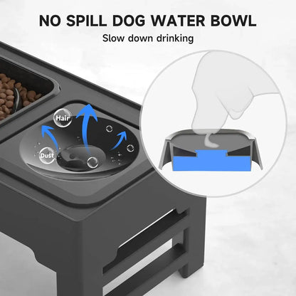 Adjustable Food and Water Bowl